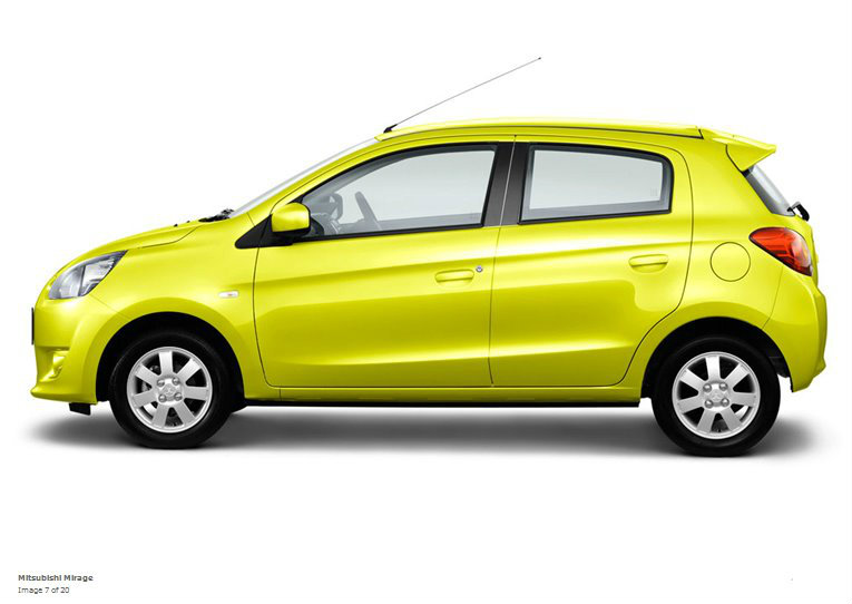 Mitsubishi Mirage- Lemonade Yellow Metallic